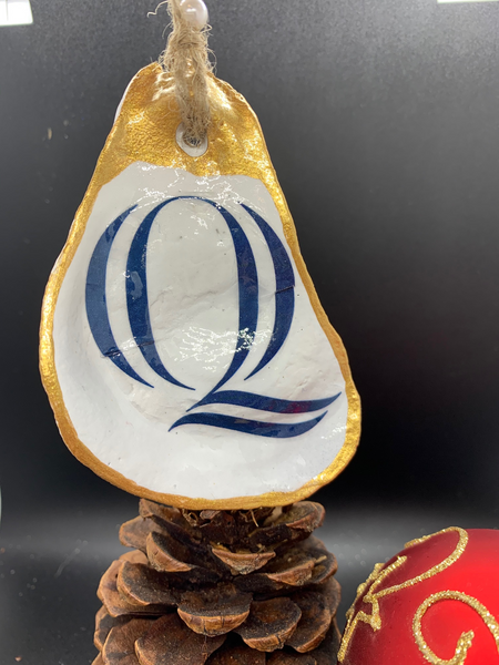 Quinnipiac Oyster Shell Ornament Choice 2 - CUSTOMIZABLE