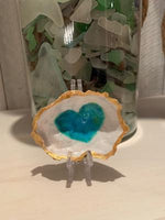 Turquoise Heart Oyster Shell Trinket/Ring Holder
