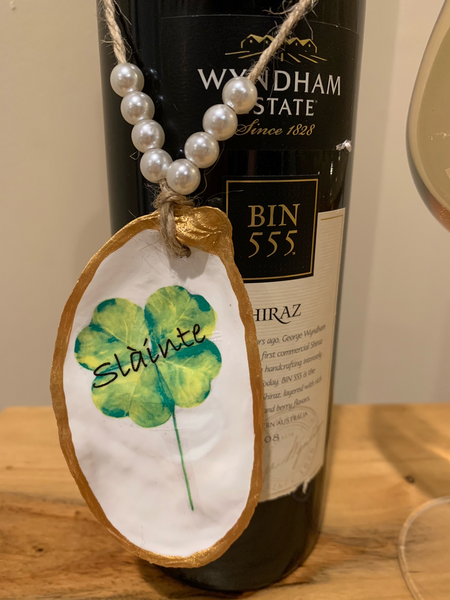 SLAINTE  Wine/Liquor Bottle Charm    GREAT GIFT IDEA