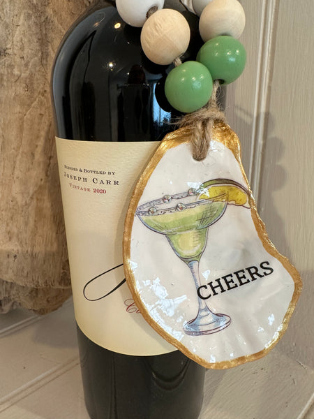 Wine/Liquor bottle Oyster Shell Charm