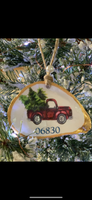 ZIP CODE WITH VINTAGE RED PICK UP TRUCK - COMPLETELY CUSTOMIZABLE