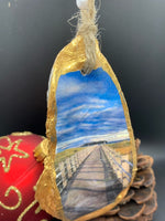 Walnut Beach Pier Oyster Shell Ornament BEST SELLER